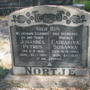 NORTJE Johannes Petrus 1874-1962 &amp; Catharina Susanna 1880-1977