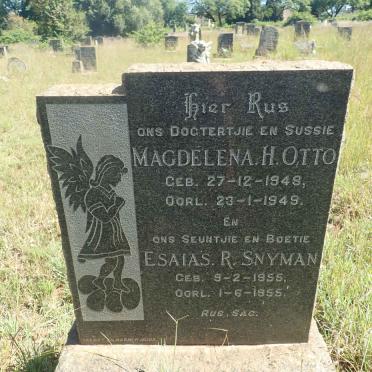OTTO Magdelena H. 1948-1949 :: SNYMAN Esaias R. 1955-1955