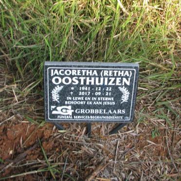 OOSTHUIZEN Jacoretha 1941-2017