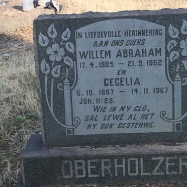 OBERHOLZER Willem Abraham 1885-1962 & Cecelia 1887-1967