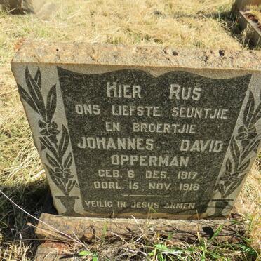 OPPERMAN Johannes David 1917-1918