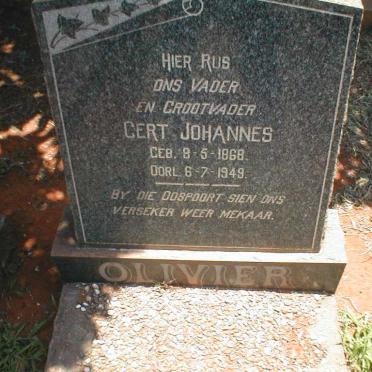 OLIVIER Gert Johannes 1868-1949