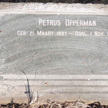 OPPERMAN Petrus 1897-1955