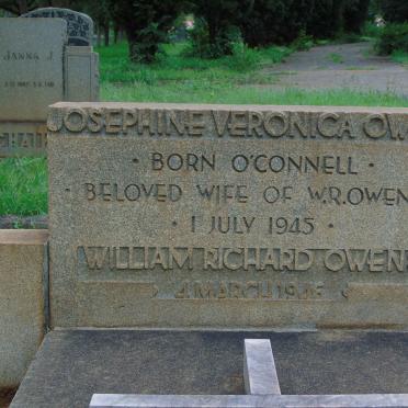 OWENS William Richard -1946 &amp; Josephine Veronica O'CONNELL -1945
