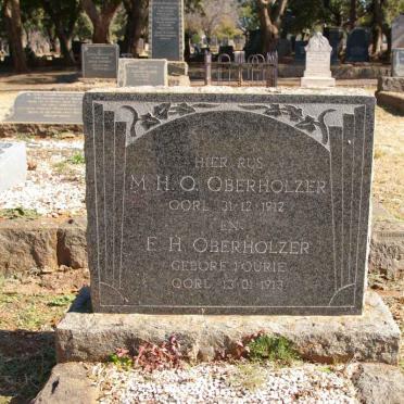 OBERHOLZER M.H.O. -1912 &amp; E.H. FOURIE -1913  
