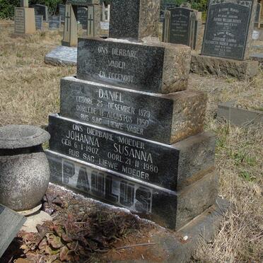 PAULUS Daniel 1879-1950 &amp; Johanna Susanna 1907-1980