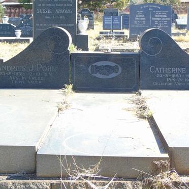 POHL Andries J. 1892-1974 &amp; Catherine E. 1893-1966