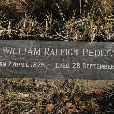 PEDLEY William Raleigh 1875-1955