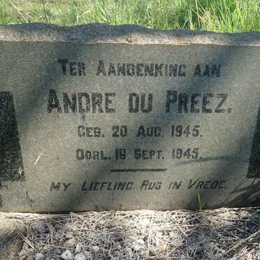 PREEZ Andre, du 1945-1945