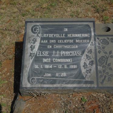 PURCHASE Elsie J.J. nee COMBRINK 1914-1991