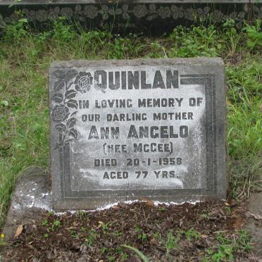 QUINLAN Ann Angelo nee MCGEE -1958