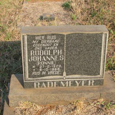 RADEMEYER Rudolph Johannes 1920-1966