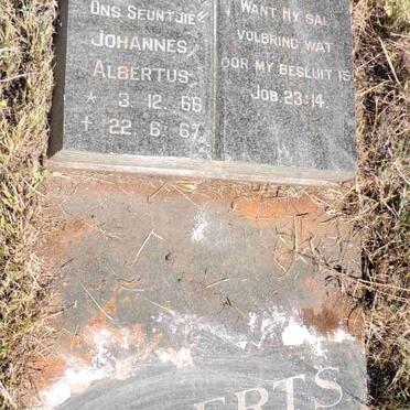 ROBERTS Johannes Albertus 1966-1967