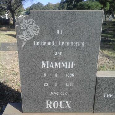 ROUX Mammie 1896-1985 :: BROOKS Bobby 1898-1977