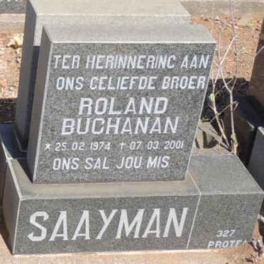 SAAYMAN Roland Buchanan 1974-2001