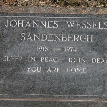 SANDENBERGH Johannes Wessels 1915-1974