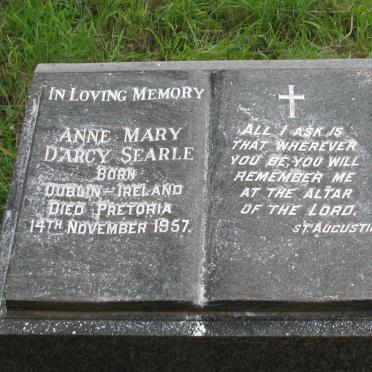 SEARLE Anne Mary D'arcy -1957