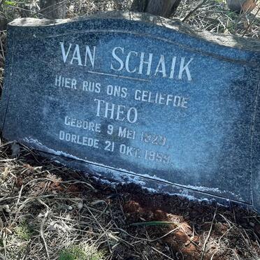 SCHAIK Theo, van 1929-1959