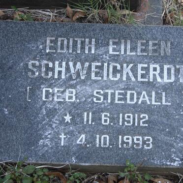 SCHWEICKERDT Edith Eileen nee STEDALL 1912-1993