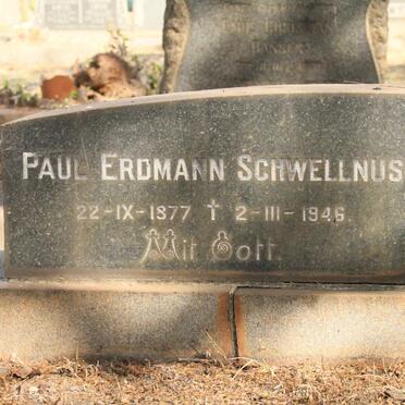 SCHWELLNUS Paul Erdmann 1877-1946 &amp; Maria 1877-1944