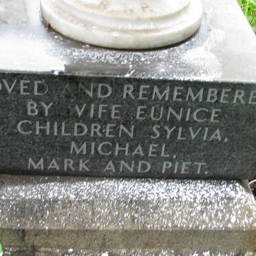 SCHALKWYK Michael Josef, van 1927-1994