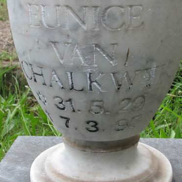 SCHALKWYK Eunice, van 1929-1995