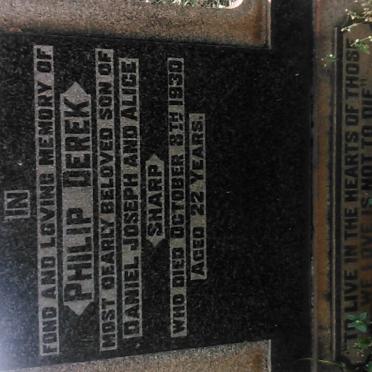 SHARP Philip Derek -1930