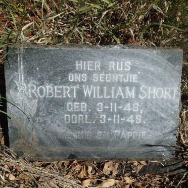 SHORT Robert William 1949-1949