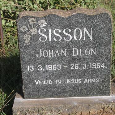 SISSON Johan Deon 1963-1964