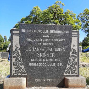 SKINNER Johanna Jacomina 1917-1961