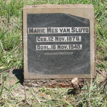 SLUYS Marie Mes, van 1876-1940