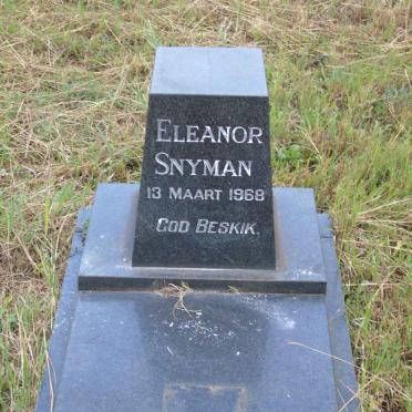 SNYMAN Eleanor -1968