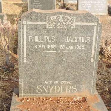 SNYDERS Phillipus Jacobus 1866-1955