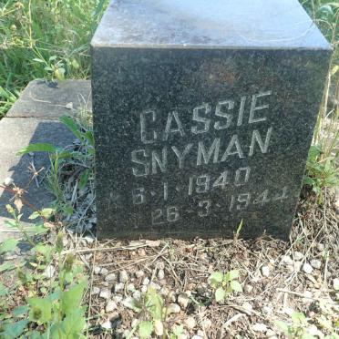 SNYMAN Cassie 1940-1944