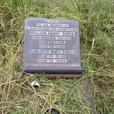SODEN William Henry -1936 & Charlotte Mary -1958