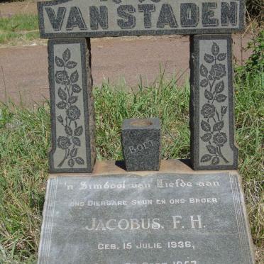 STADEN Jacobus F.H., van 1936-1957
