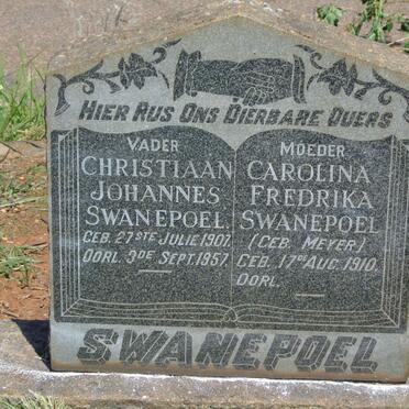 SWANEPOEL Christiaan Johannes 1907-1957 &amp; Carolina Fredrika MEYER 1910-