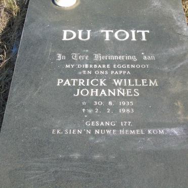 TOIT Patrick Willem Johannes, du 1935-1983