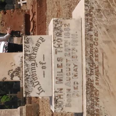 THOMAS John Miles 1882-1911