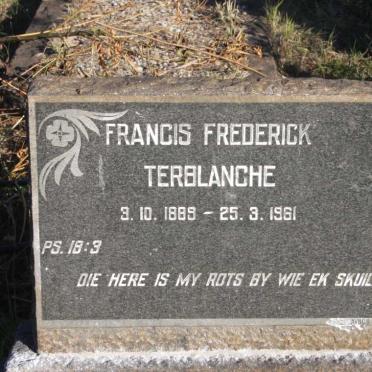 TERBLANCHE Francis Frederick 1889-1961