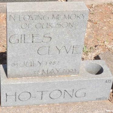 TONG Giles Clyve, HO 1982-2003