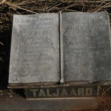 TALJAARD Josua Victor Immanuel 1909-1949 & Evelyn Christina STEWART 1914-2001
