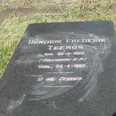 TEENGS Hendrik Frederik 1885-1962
