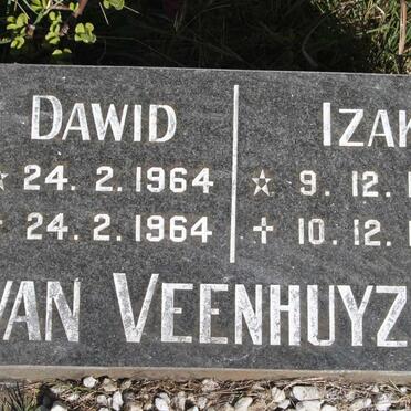 VEENHUYZEN Dawid, van 1964-1964 :: VEENHUYZEN Izak, van 1968-1968