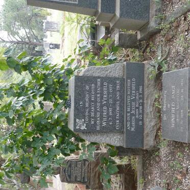 VERSFELD Wilfred 1897-1977 &amp; Marion Jessie HOLLIDAY 1898-1986