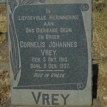 VREY Cornelis Johannes 1913-1937