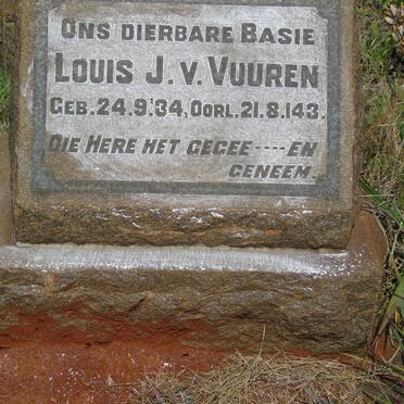 VUUREN Louis, J. v. 1934-1943