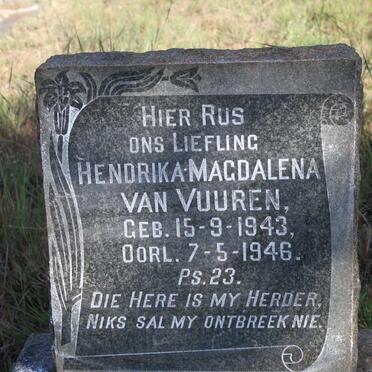 VUUREN Hendrika Magdalena, van 1943-1946