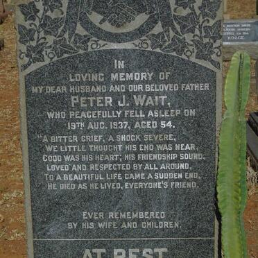WAIT Peter J. -1937