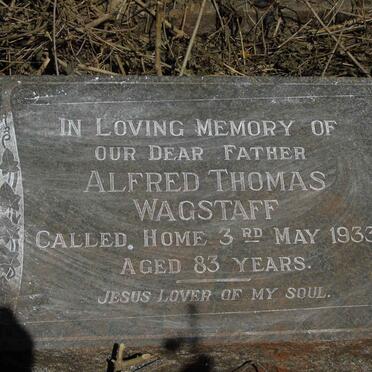 WAGSTAFF Alfred Thomas -1933